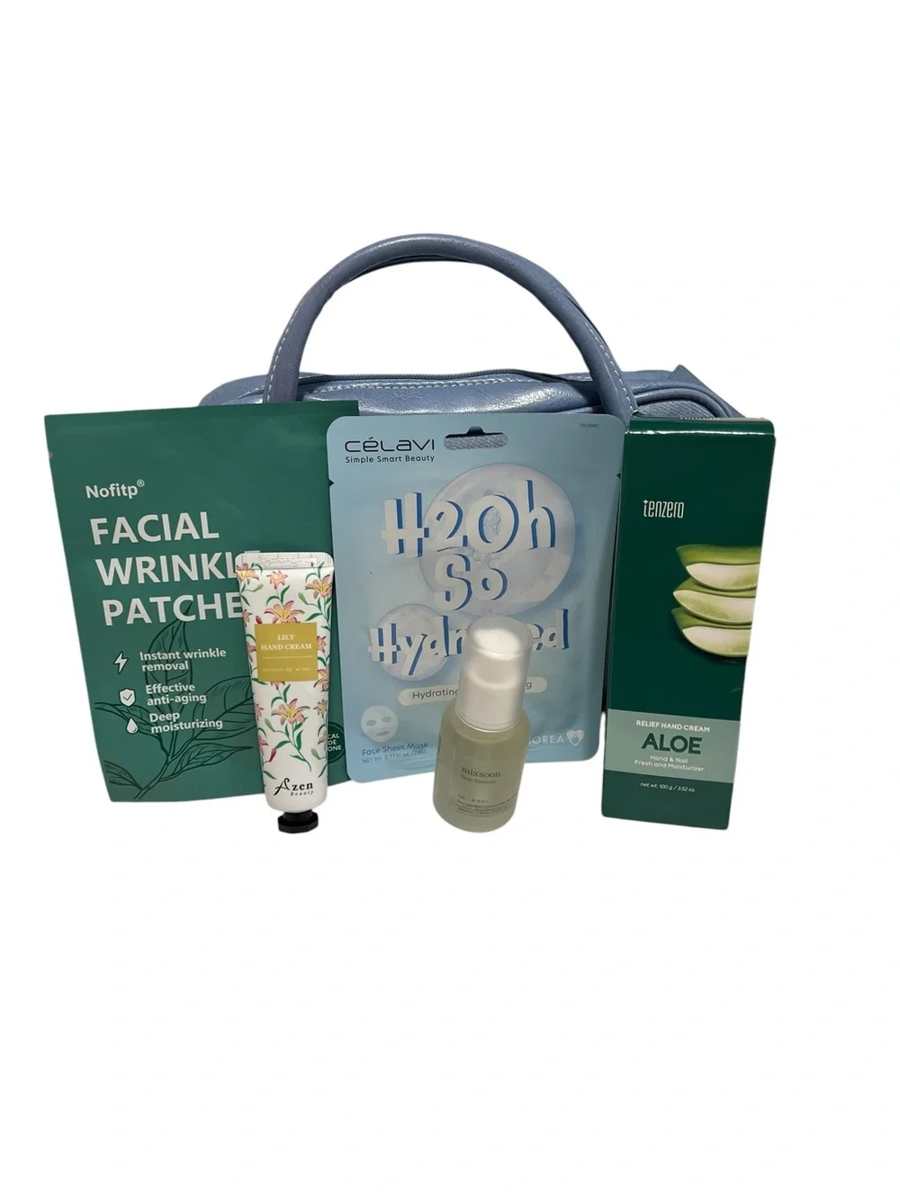 Skincare & Self Care Lot + Estee Lauder Cosmetic Bag ~$55 - 6 Pc